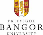 Logo of Bangor University.